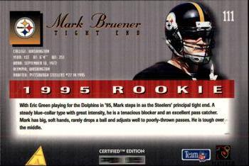 1995 Select Certified #111 Mark Bruener Back