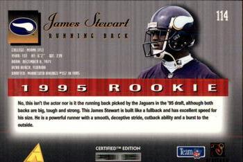 1995 Select Certified #114 James A. Stewart Back