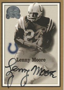 2000 Fleer Greats of the Game - Gold Border Autographs #NNO Lenny Moore Front
