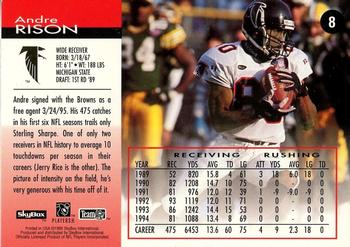 1995 SkyBox Impact #8 Andre Rison Back