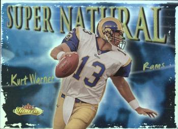 2000 Fleer Showcase - Super Natural #5 SN Kurt Warner Front