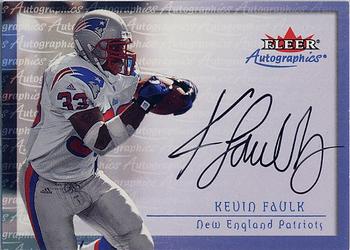 2000 Fleer Tradition - Autographics #NNO Kevin Faulk Front