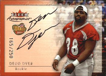 2000 Fleer Tradition - Autographics Silver #NNO Deon Dyer Front