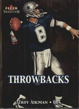 2000 Fleer Tradition - Throwbacks #1 T Troy Aikman Front