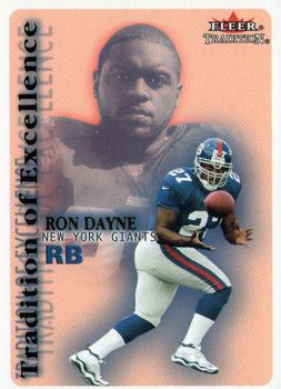 2000 Fleer Tradition - Tradition of Excellence #5 TE Ron Dayne Front