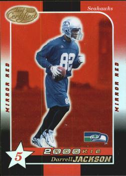 2000 Leaf Certified - Mirror Red #248 Darrell Jackson Front