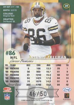 2000 Leaf Rookies & Stars - Longevity #39 Antonio Freeman Back