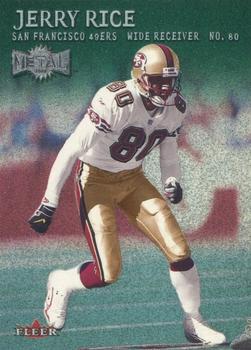 2000 Metal - Emerald #111 Jerry Rice Front