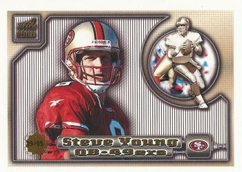 2000 Pacific Aurora - Premiere Date Pinstripes #130 Steve Young Front