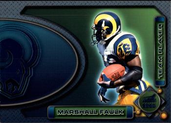 2000 Pacific Aurora - Team Players #7A Marshall Faulk Front