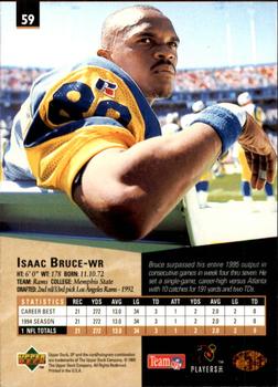 1995 SP #59 Isaac Bruce Back