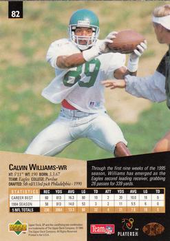 1995 SP #82 Calvin Williams Back