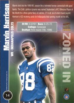 2000 Pacific Paramount - Zoned In #14 Marvin Harrison Back