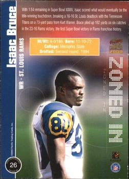 2000 Pacific Paramount - Zoned In #26 Isaac Bruce Back