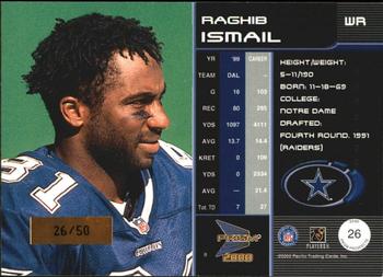 2000 Pacific Prism Prospects - Holographic Gold #26 Raghib Ismail Back