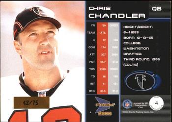 2000 Pacific Prism Prospects - Holographic Mirror #4 Chris Chandler Back