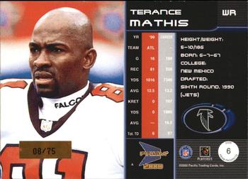 2000 Pacific Prism Prospects - Holographic Mirror #6 Terance Mathis Back