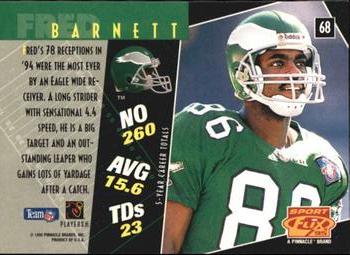 1995 Sportflix #68 Fred Barnett Back