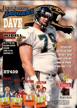 1995 Stadium Club #XT409 Dave Widell Back