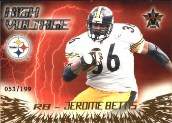 2000 Pacific Vanguard - High Voltage Gold #25 Jerome Bettis Front