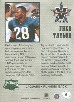 2000 Pacific Vanguard - Press Hobby #6 Fred Taylor Back