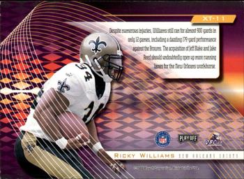 2000 Playoff Absolute - Extreme Team #XT-11 Ricky Williams Back