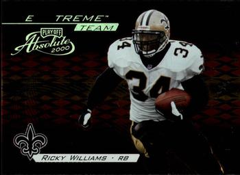 2000 Playoff Absolute - Extreme Team #XT-11 Ricky Williams Front