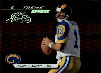 2000 Playoff Absolute - Extreme Team #XT-12 Kurt Warner Front