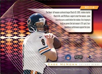 2000 Playoff Absolute - Extreme Team #XT-14 Cade McNown Back