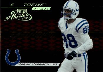 2000 Playoff Absolute - Extreme Team #XT-19 Marvin Harrison Front