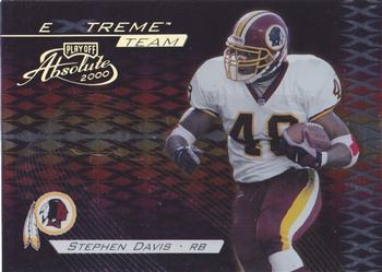 2000 Playoff Absolute - Extreme Team #XT-27 Stephen Davis Front