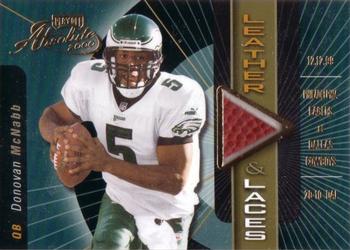 2000 Playoff Absolute - Leather and Laces #DM5 Donovan McNabb Front