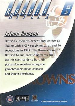 2000 Playoff Absolute - Rookie Reflex #RR26 JaJuan Dawson Back