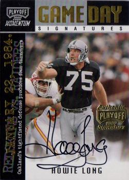 2000 Playoff Momentum - Game Day Signatures #GDS 15 Howie Long Front