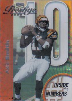 2000 Playoff Prestige - Inside the Numbers #IN10 Akili Smith Front