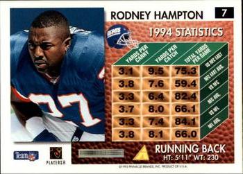 1995 Summit #7 Rodney Hampton Back