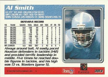 1995 Topps #383 Al Smith Back