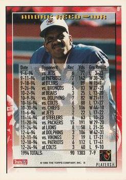 1995 Topps #9 Andre Reed Back