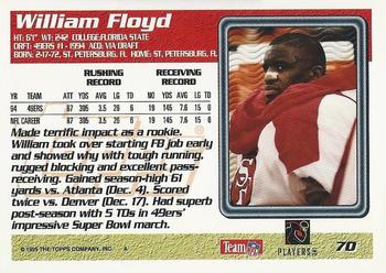 1995 Topps #70 William Floyd Back