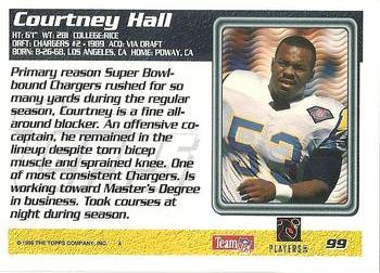1995 Topps #99 Courtney Hall Back