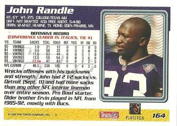1995 Topps #164 John Randle Back