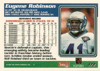 1995 Topps #172 Eugene Robinson Back