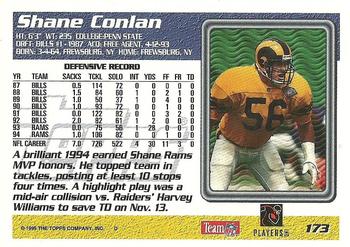 1995 Topps #173 Shane Conlan Back