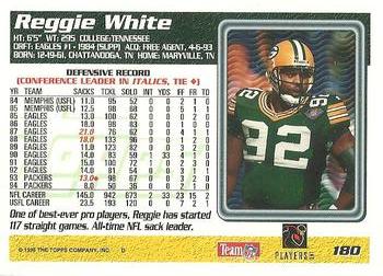 1995 Topps #180 Reggie White Back