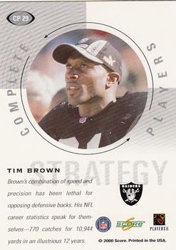2000 Score - Complete Players #CP 29 Tim Brown Back