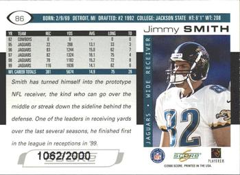 2000 Score - Scorecard #86 Jimmy Smith Back