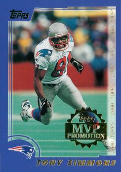 2000 Topps - MVP Promotion #NNO Tony Simmons Front