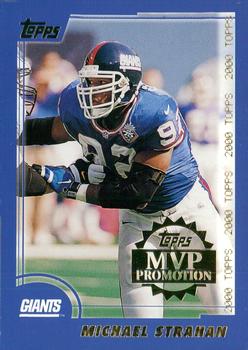 2000 Topps - MVP Promotion #NNO Michael Strahan Front