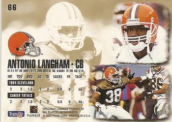 1995 Ultra #66 Antonio Langham Back