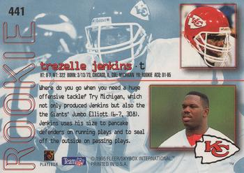 1995 Ultra #441 Trezelle Jenkins Back